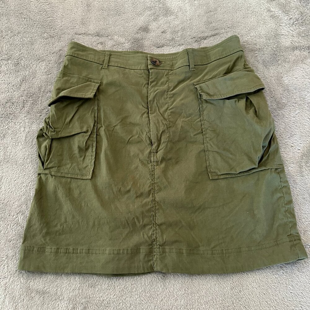 Maeve Anthropologie Green Cargo Skirt Women's MEDIUM